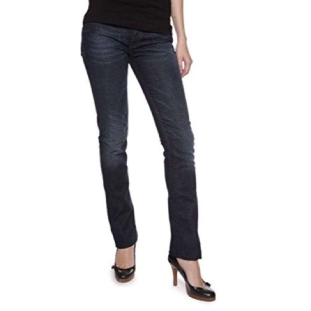 Diesel Dark Wash Liv Straight Leg Jeans